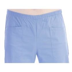 PANTALONI UNISEX - cotone/poliestere - azzurri