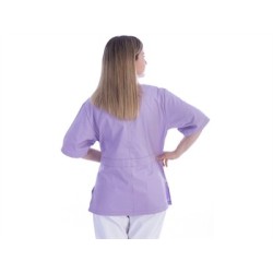 CASACCA DONNA CON BOTTONI AUTOMATICI - cotone/poliestere - viola