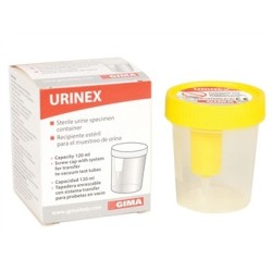 CONTENITORE URINE PLUS 100 ml - Tappo Giallo