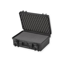 VALIGIA MEDIA CASE 430 - con inserti in spugna - nera