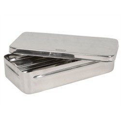 SCATOLA ACCIAIO INOX 25x12x6 cm