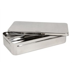 SCATOLA ACCIAIO INOX 30x15x6 cm