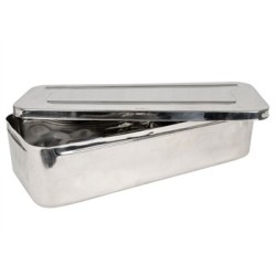 SCATOLA ACCIAIO INOX 50x20x10 cm