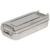 SCATOLA INOX 18 x 8 x 4 cm - con manici