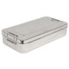 SCATOLA INOX 30 x 15 x 6 cm - con manici