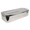 SCATOLA INOX 50 x 20 x 10 cm - con manici