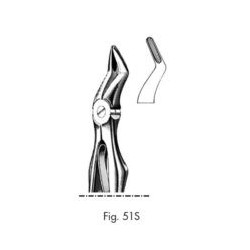 PINZA PEDIATRICA PER RADICI SUPERIORI AMBO I LATI - Fig 51S