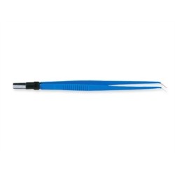 PINZA BIPOLARE CURVA 18 cm - punte 0,3 mm